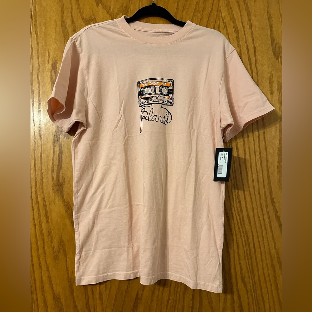 Paper Planes Peach “The Dream Mix” Tape Tee - NWT - Size M